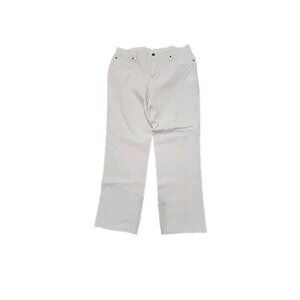 Chico's Jeans White Mid-Rise Straight Leg Stretch Lightweight Women's 12